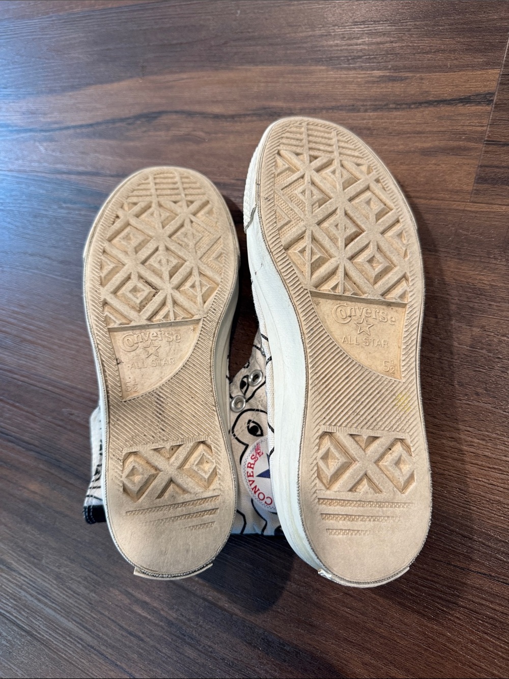COMME des GARÇONS PLAY x Converse Chuck 70 Heart Print Sneakers Size 5.5 - Picture 6 of 13